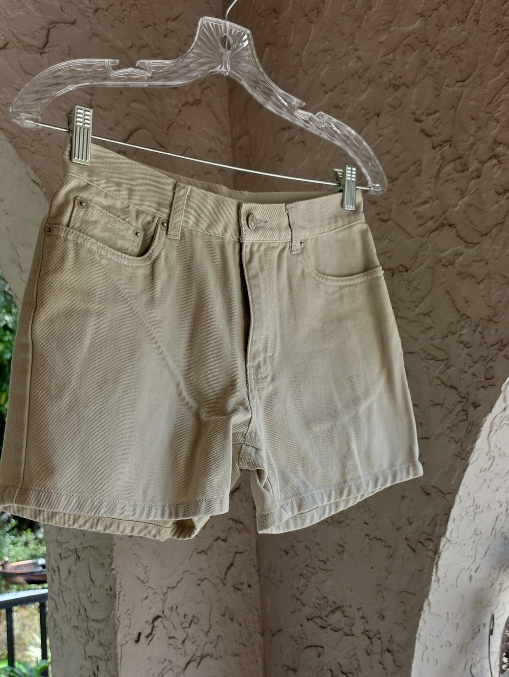 Tommy Hilfiger Beige Cotton Jean Shorts
